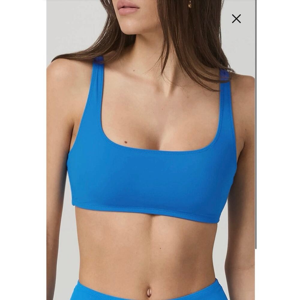 NWOT Vuori Encinitas Cutout Bikini Top in Regatta Blue SZ XL